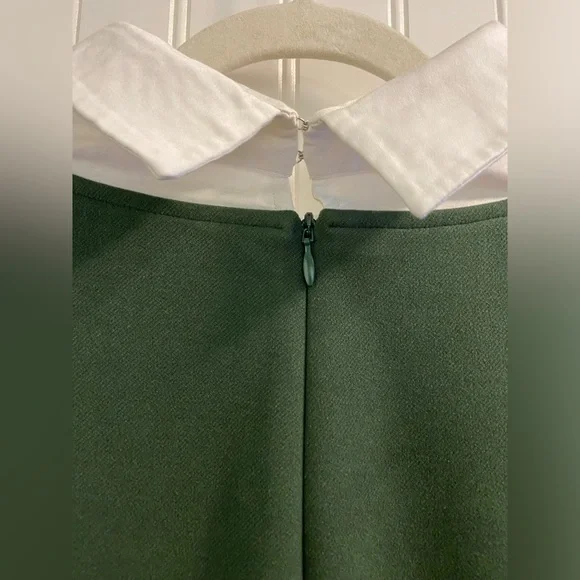 Tuckernuck English Ivy Dakotah Midi Dress Peter Pan Collar Long Sleeve Green XXL - Picture 8 of 13
